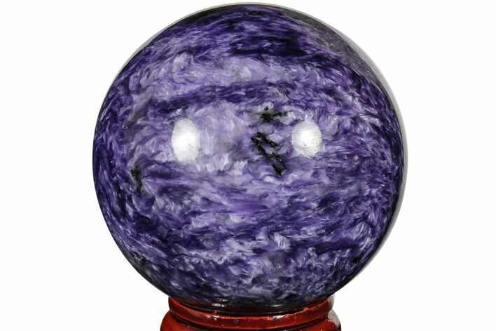 Polished Purple Charoite Sphere - Siberia #165450